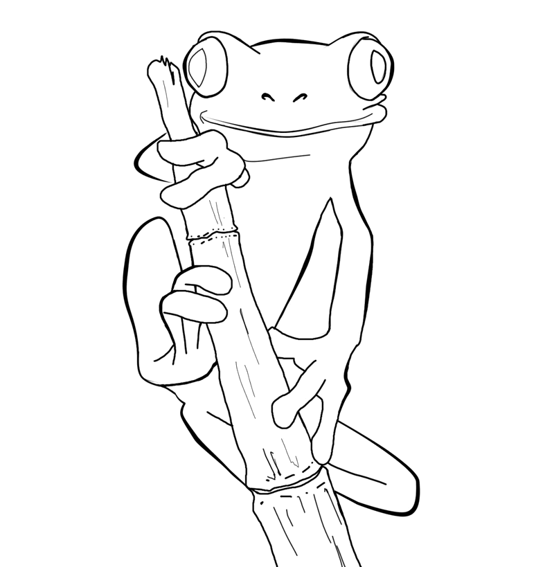 Coloring page: Frog (Animals) #7636 - Free Printable Coloring Pages