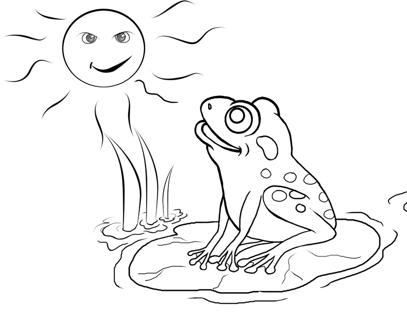 Coloring page: Frog (Animals) #7666 - Free Printable Coloring Pages