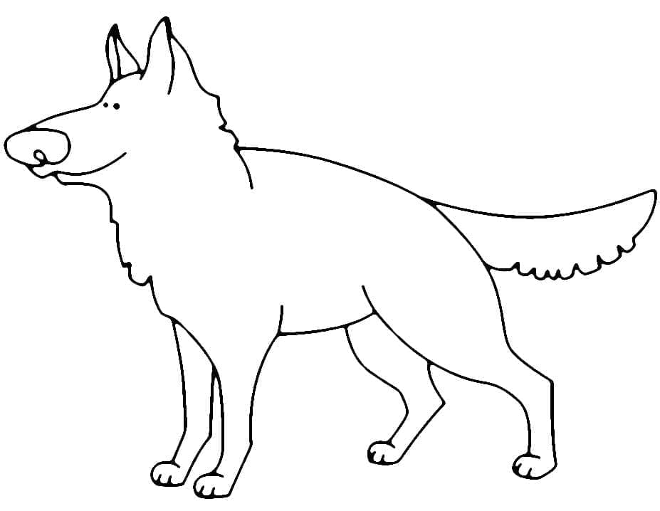 Free printable German Shepherd coloring page #214072 from Animals collection