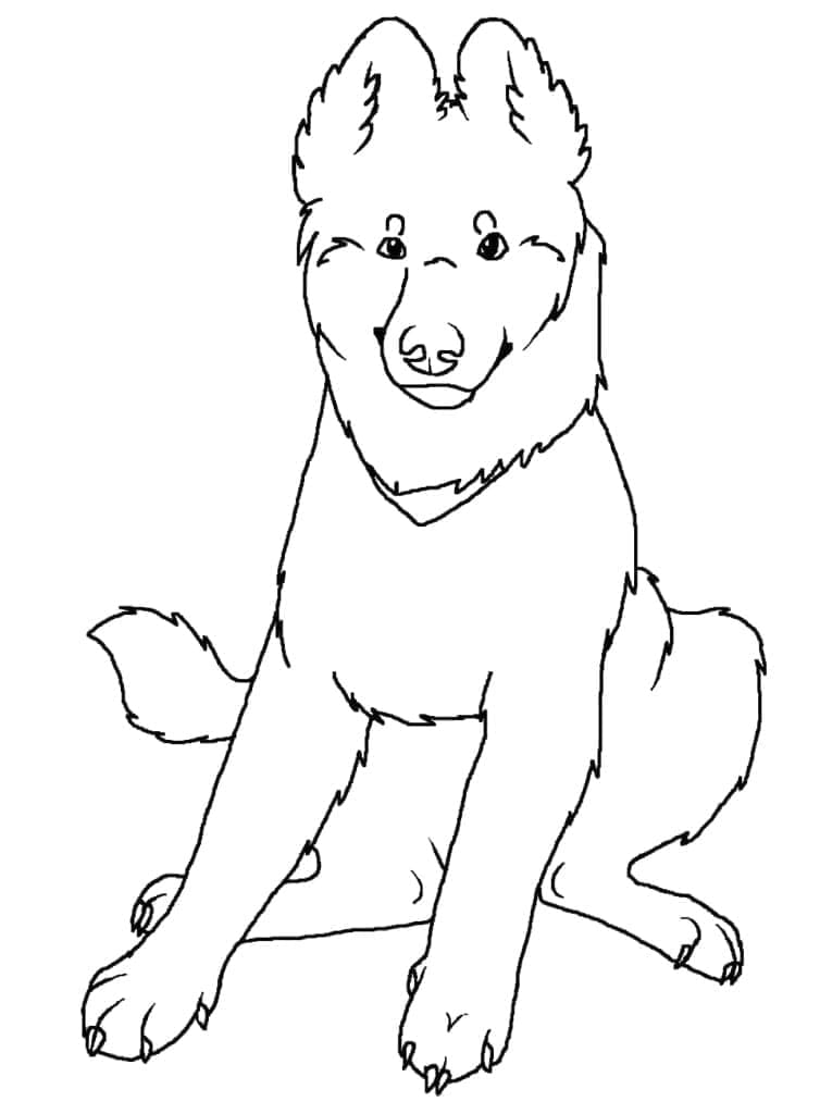 Free printable German Shepherd coloring page #214079 from Animals collection