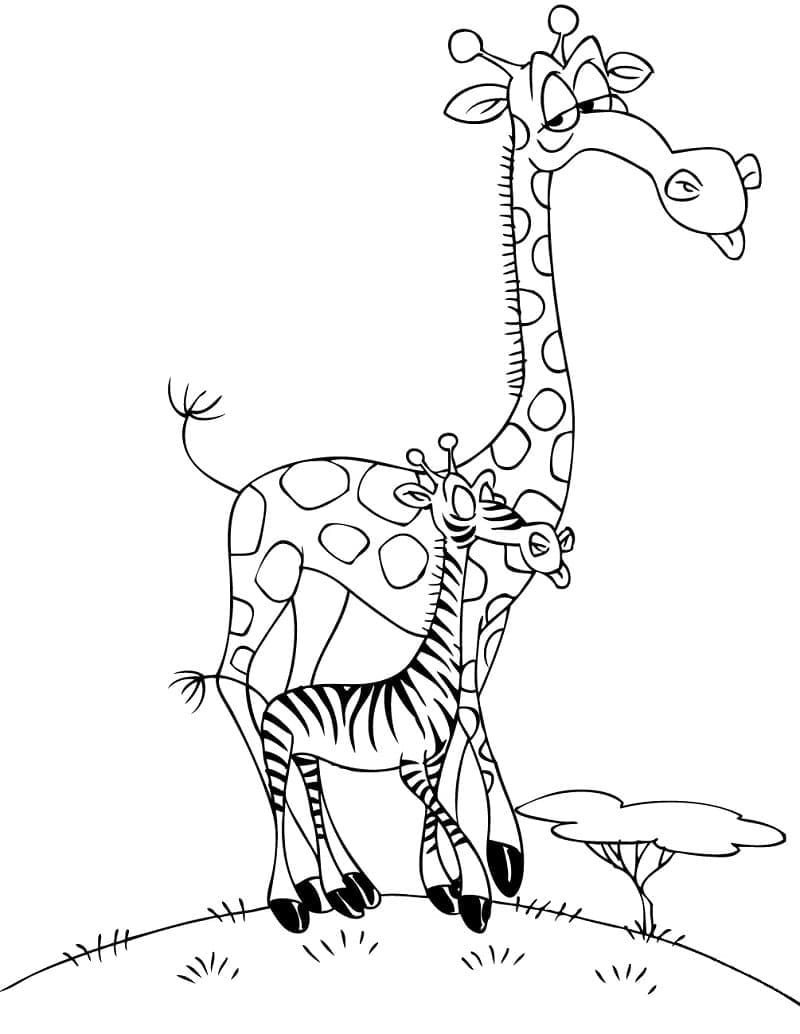 Free printable Giraffe coloring page #177597 from Animals collection