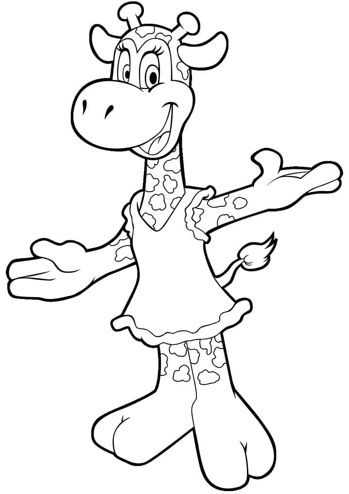 Free printable Giraffe coloring page #177601 from Animals collection