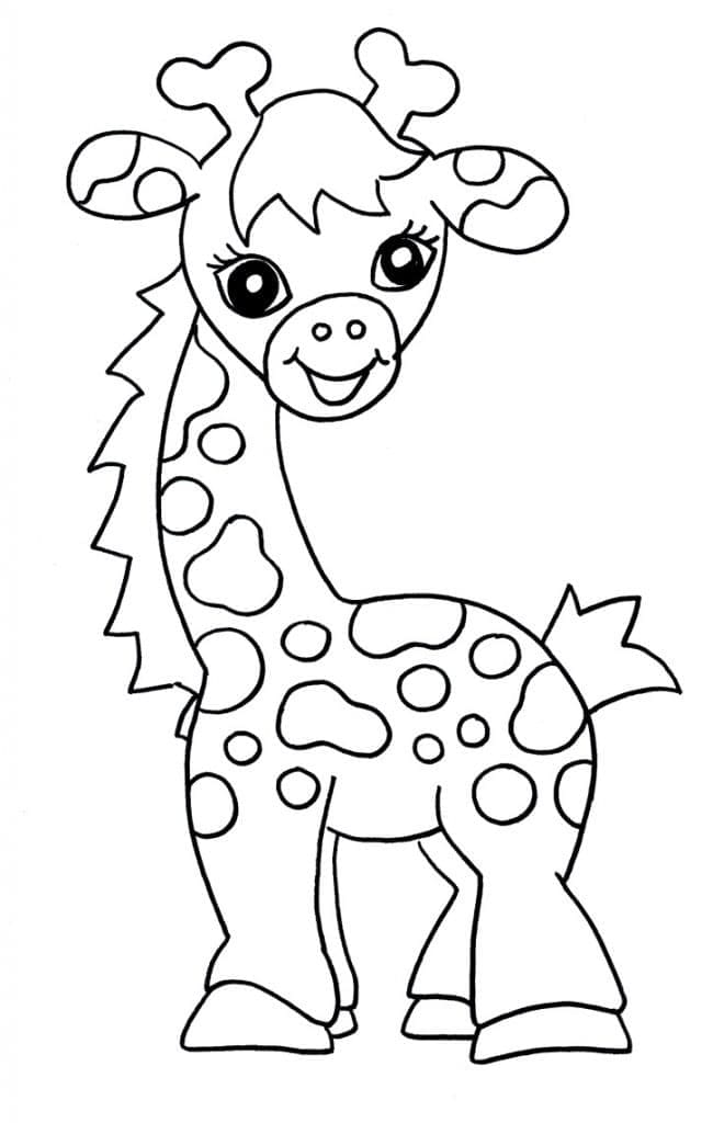 Free printable Giraffe coloring page #177614 from Animals collection