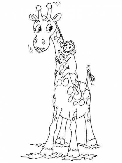 Coloring page: Giraffe (Animals) #7254 - Free Printable Coloring Pages