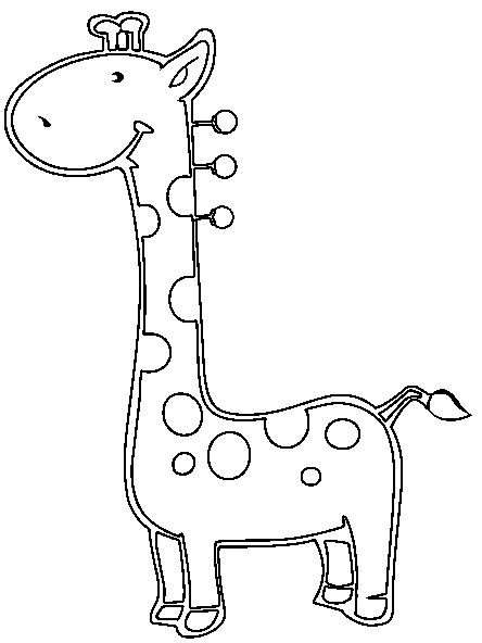 Coloring page: Giraffe (Animals) #7298 - Free Printable Coloring Pages