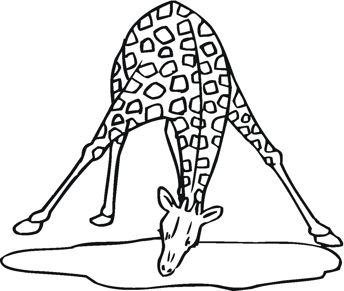 Coloring page: Giraffe (Animals) #7299 - Free Printable Coloring Pages