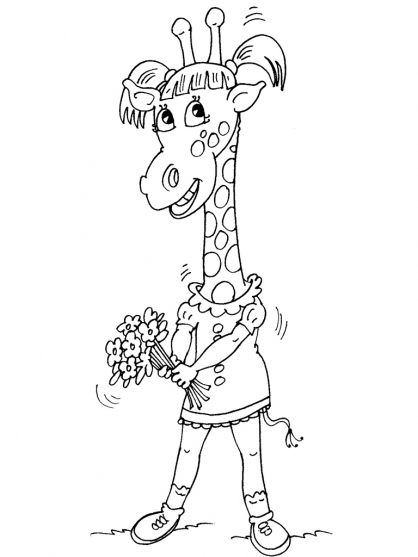 Coloring page: Giraffe (Animals) #7311 - Free Printable Coloring Pages