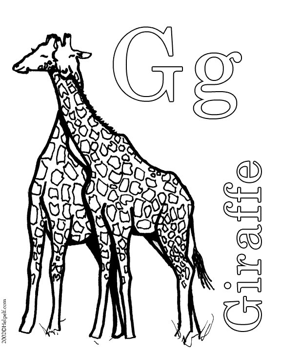 Coloring page: Giraffe (Animals) #7316 - Free Printable Coloring Pages