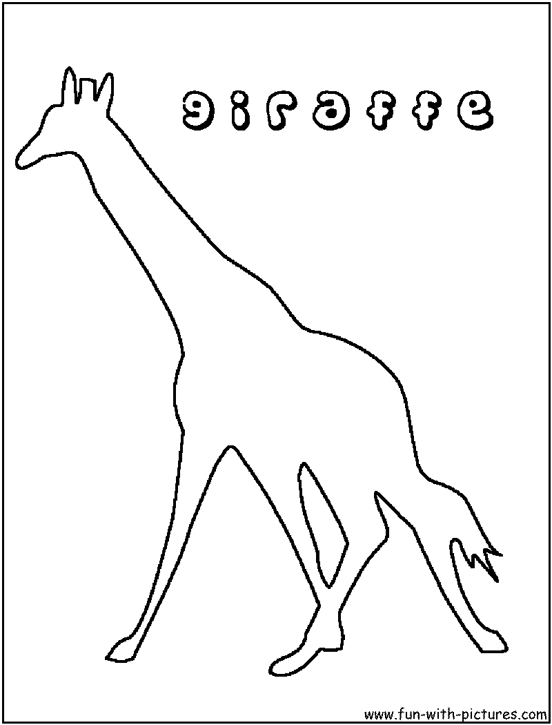 Coloring page: Giraffe (Animals) #7319 - Free Printable Coloring Pages