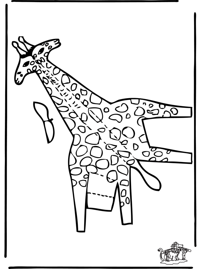 Coloring page: Giraffe (Animals) #7320 - Free Printable Coloring Pages