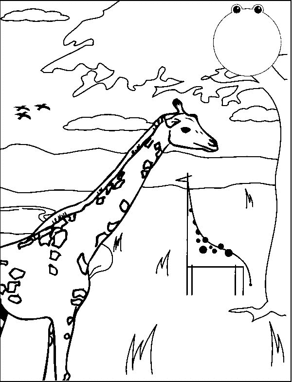 Coloring page: Giraffe (Animals) #7322 - Free Printable Coloring Pages