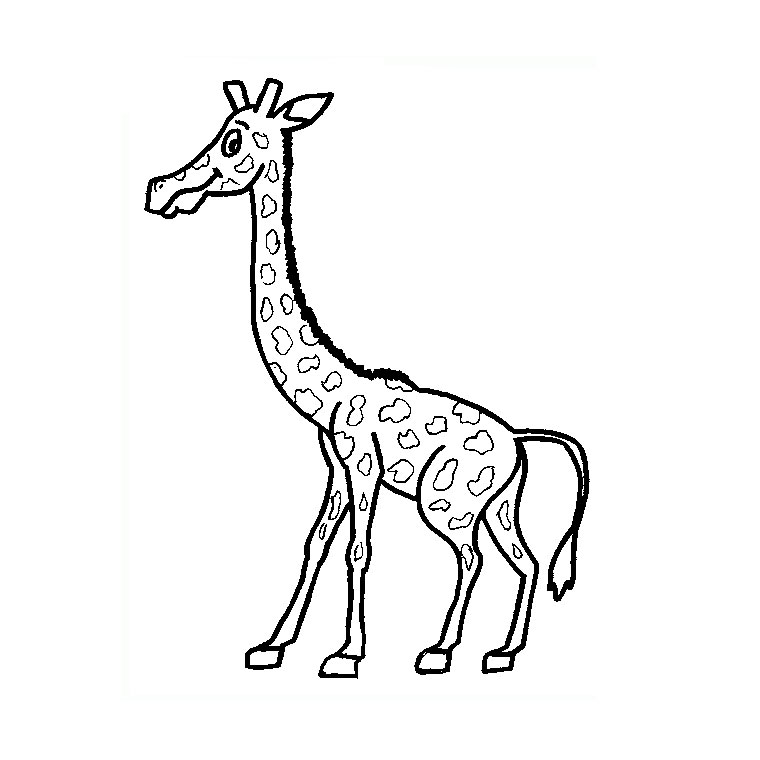 Coloring page: Giraffe (Animals) #7324 - Free Printable Coloring Pages