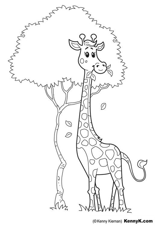 Coloring page: Giraffe (Animals) #7329 - Free Printable Coloring Pages