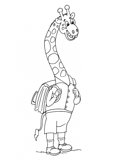 Coloring page: Giraffe (Animals) #7336 - Free Printable Coloring Pages