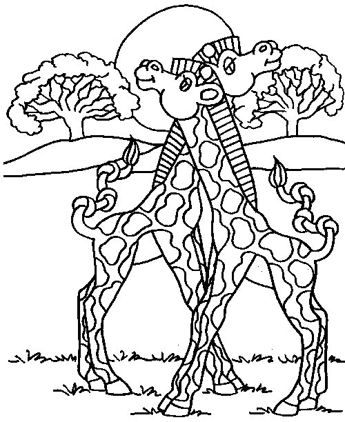 Coloring page: Giraffe (Animals) #7344 - Free Printable Coloring Pages