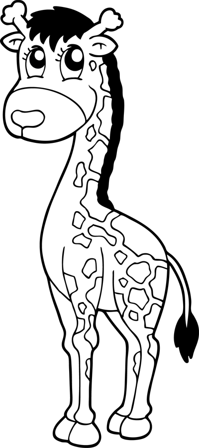 Coloring page: Giraffe (Animals) #7346 - Free Printable Coloring Pages