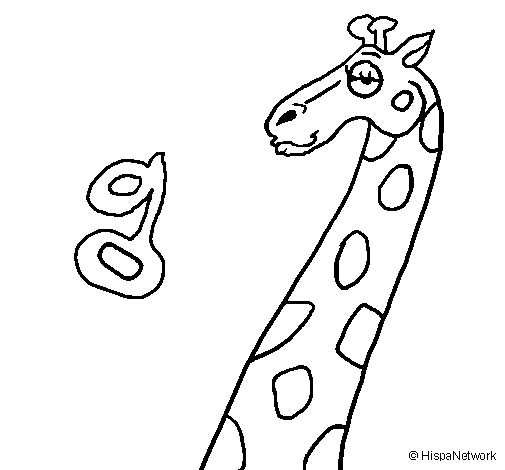 Coloring page: Giraffe (Animals) #7355 - Free Printable Coloring Pages
