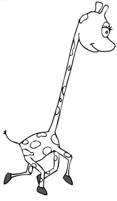 Coloring page: Giraffe (Animals) #7364 - Free Printable Coloring Pages