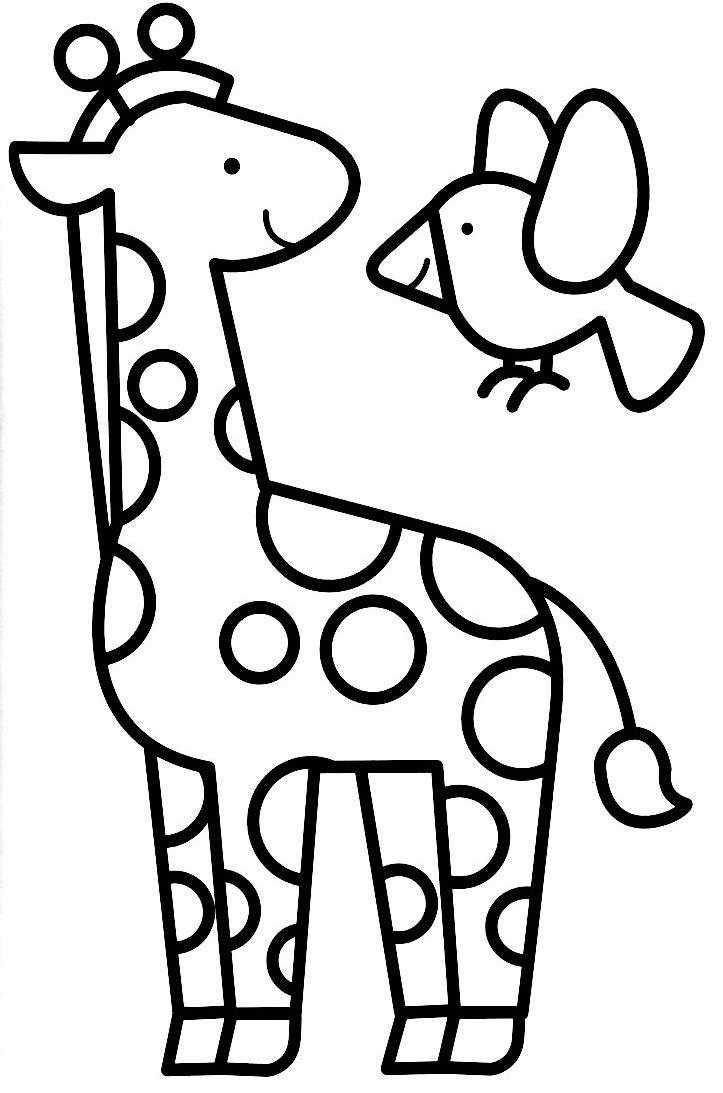 Coloring page: Giraffe (Animals) #7374 - Free Printable Coloring Pages