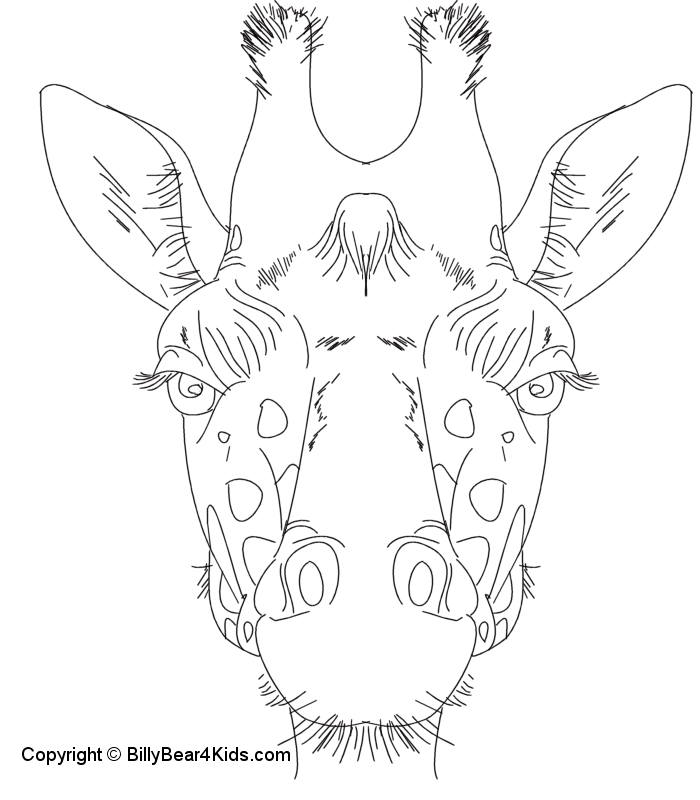 Coloring page: Giraffe (Animals) #7397 - Free Printable Coloring Pages