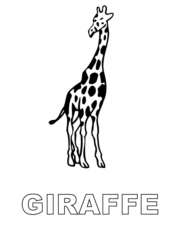 Coloring page: Giraffe (Animals) #7398 - Free Printable Coloring Pages