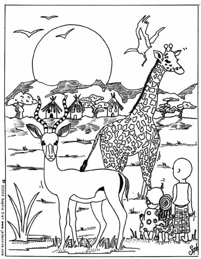 Coloring page: Giraffe (Animals) #7399 - Free Printable Coloring Pages