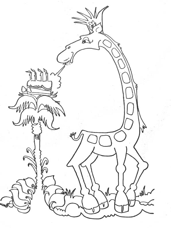 Coloring page: Giraffe (Animals) #7408 - Free Printable Coloring Pages