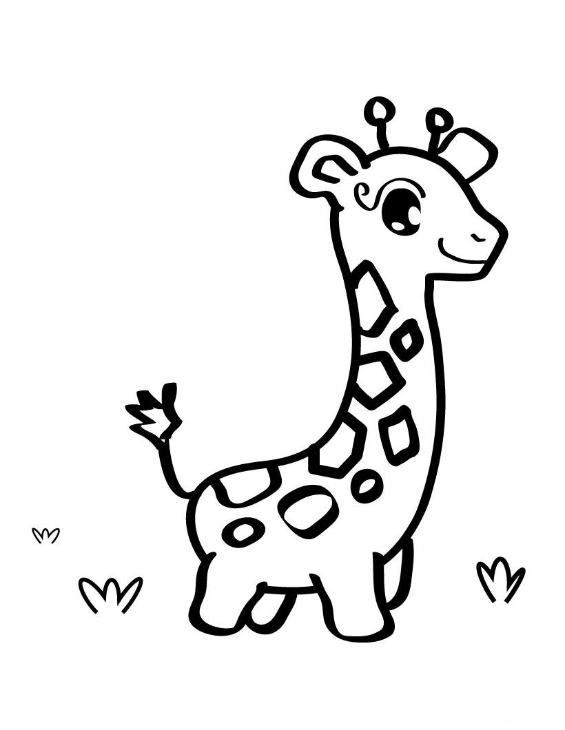 Coloring page: Giraffe (Animals) #7410 - Free Printable Coloring Pages