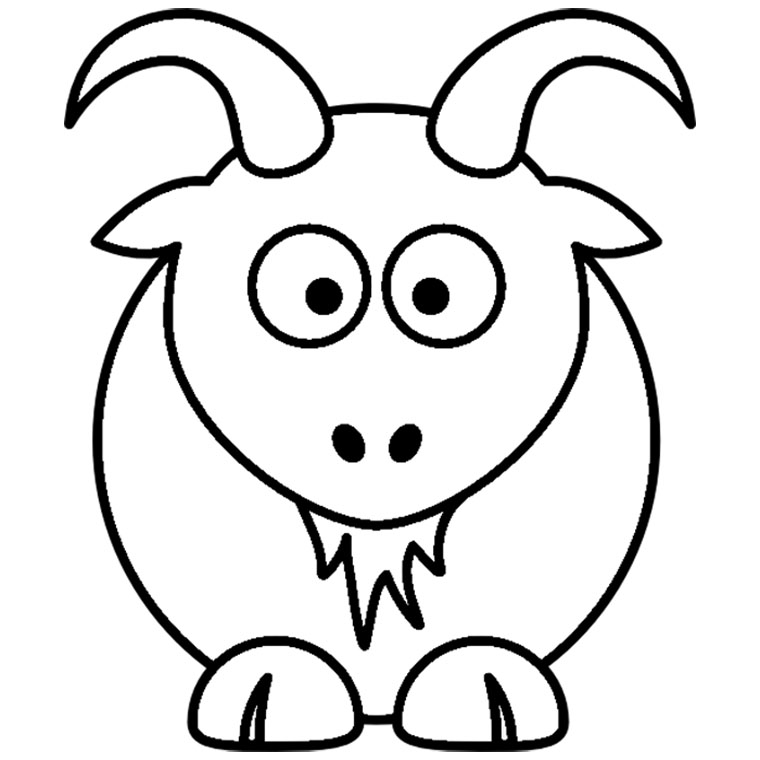 Coloring page: Goat (Animals) #2362 - Free Printable Coloring Pages