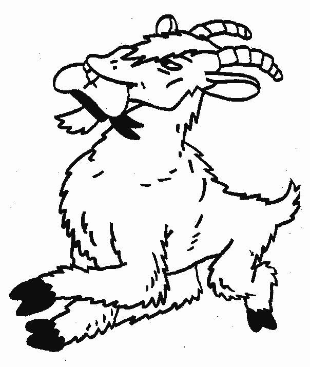 Coloring page: Goat (Animals) #2389 - Free Printable Coloring Pages