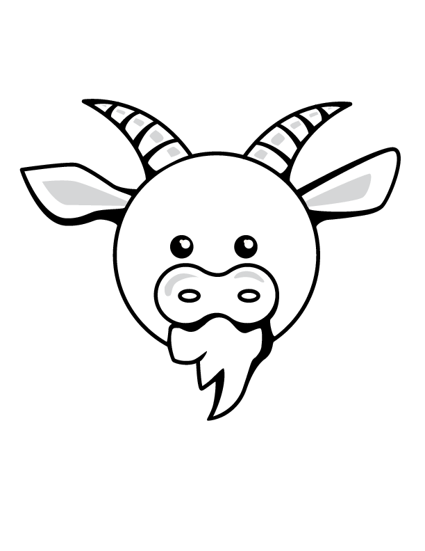 Coloring page: Goat (Animals) #2427 - Free Printable Coloring Pages