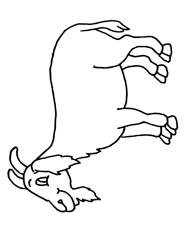 Coloring page: Goat (Animals) #2454 - Free Printable Coloring Pages