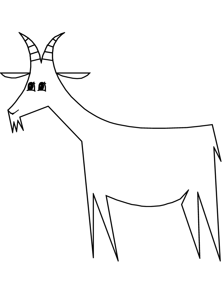 Coloring page: Goat (Animals) #2458 - Free Printable Coloring Pages
