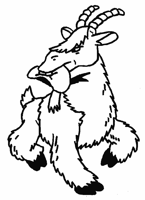 Coloring page: Goat (Animals) #2462 - Free Printable Coloring Pages