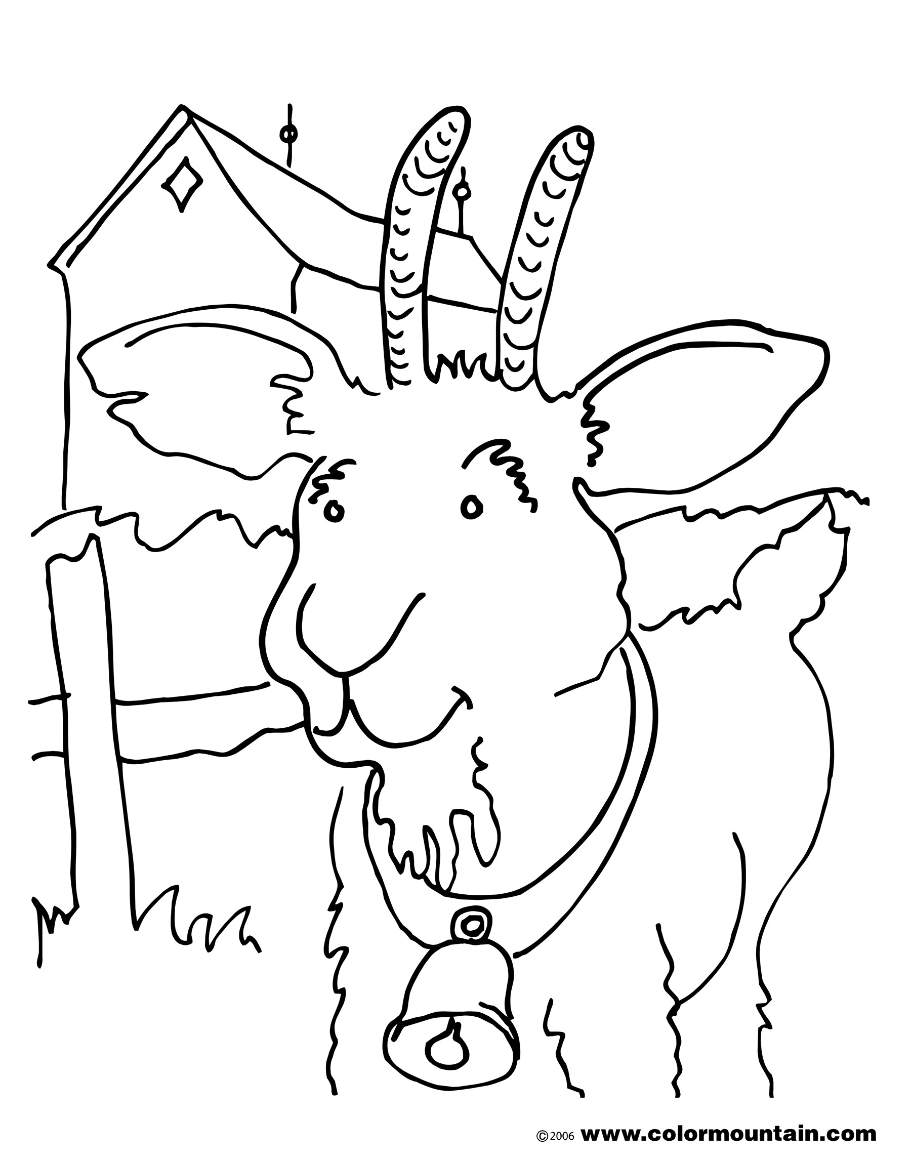 Coloring page: Goat (Animals) #2464 - Free Printable Coloring Pages