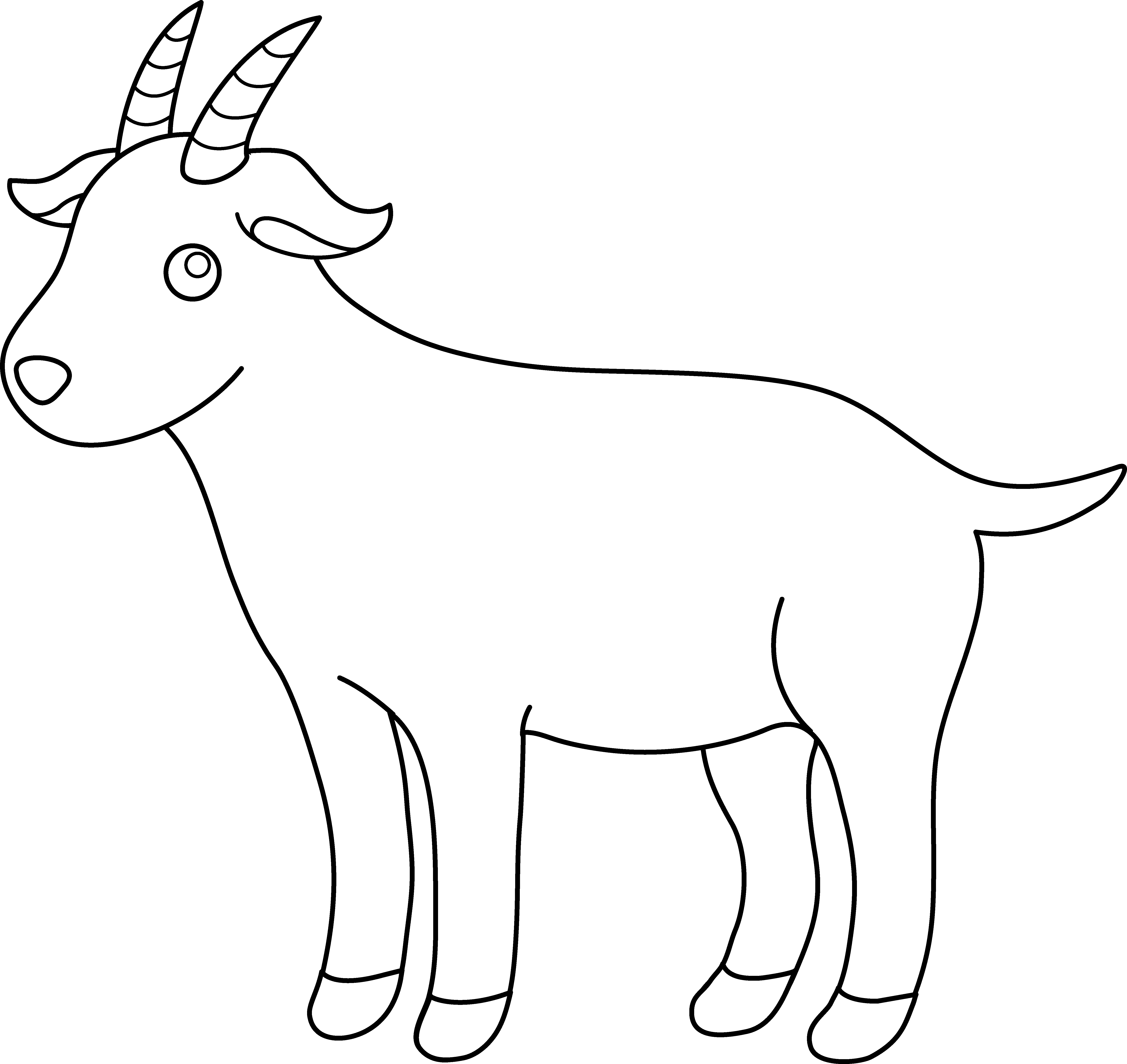 Coloring page: Goat (Animals) #2467 - Free Printable Coloring Pages