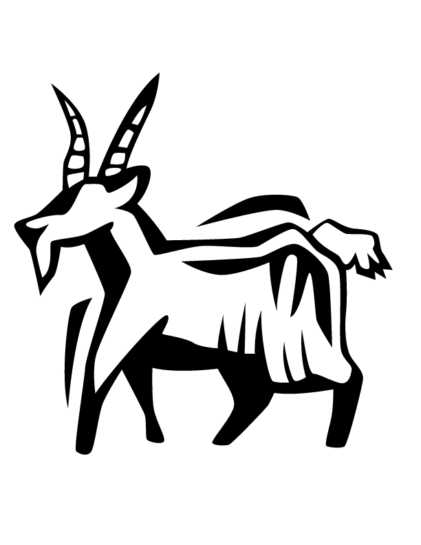 Coloring page: Goat (Animals) #2468 - Free Printable Coloring Pages