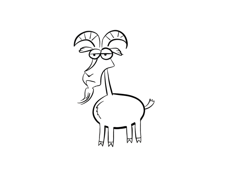 Coloring page: Goat (Animals) #2471 - Free Printable Coloring Pages