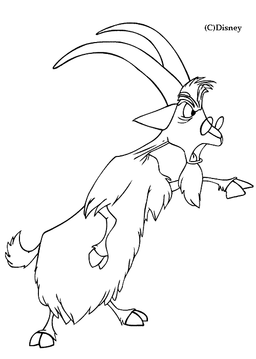 Coloring page: Goat (Animals) #2502 - Free Printable Coloring Pages