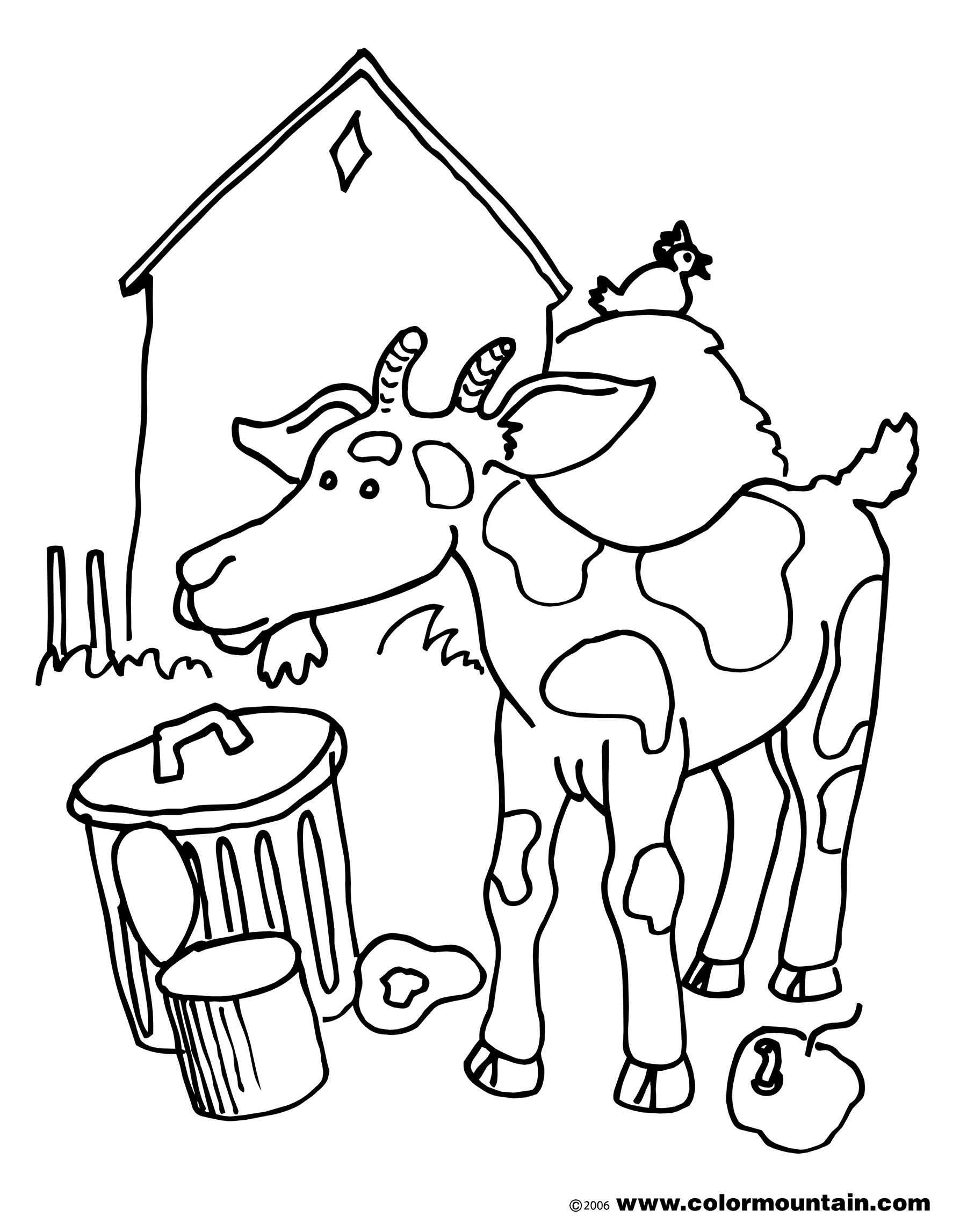 Coloring page: Goat (Animals) #2552 - Free Printable Coloring Pages