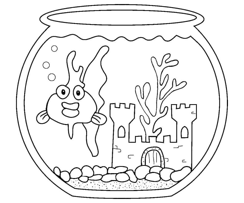 Free printable Goldfish coloring page #208319 from Animals collection