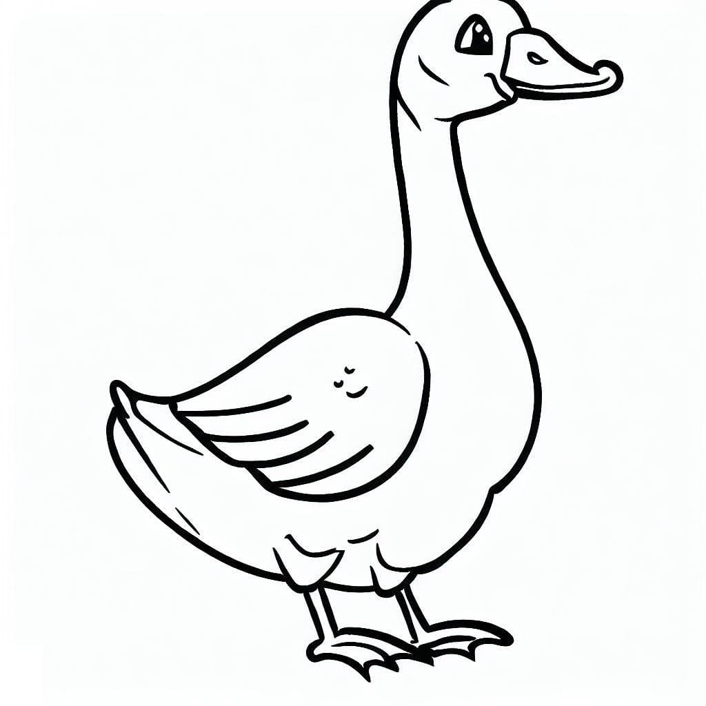 Free printable Goose coloring page #188109 from Animals collection