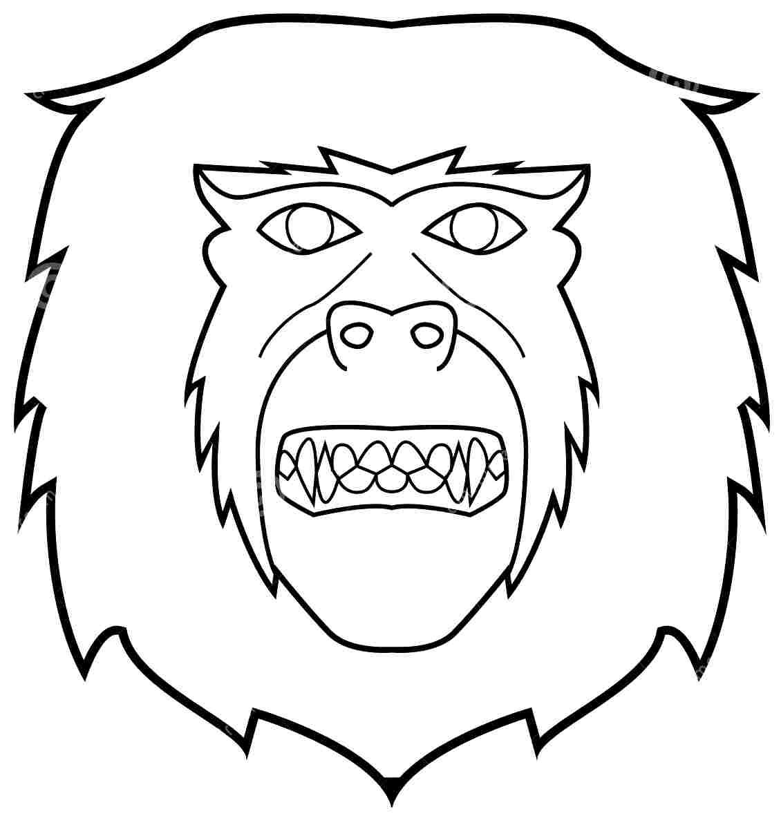 Coloring page: Gorilla (Animals) #7488 - Free Printable Coloring Pages
