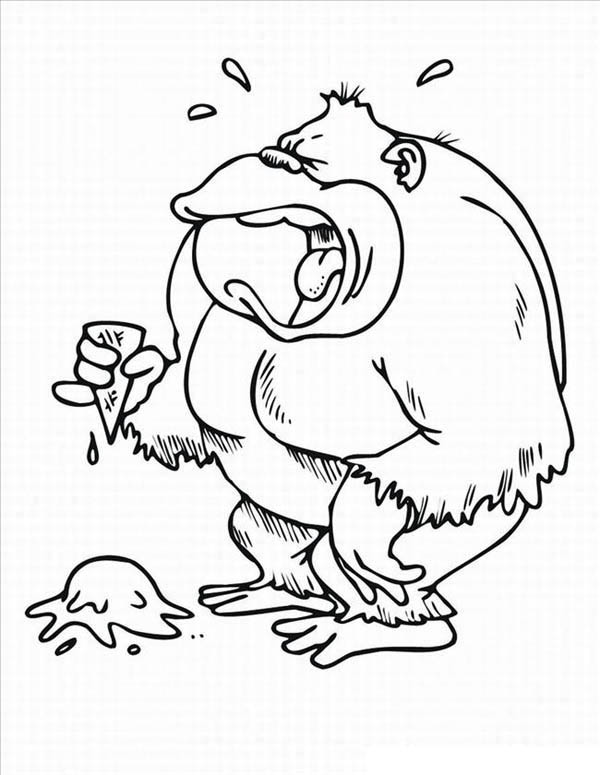 Coloring page: Gorilla (Animals) #7508 - Free Printable Coloring Pages