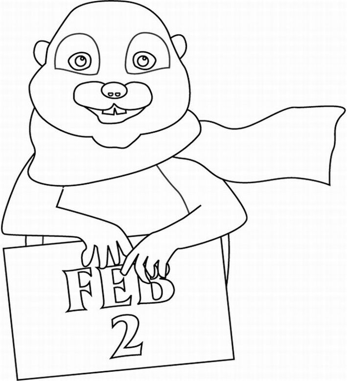 Coloring page: Groundhog (Animals) #10934 - Free Printable Coloring Pages