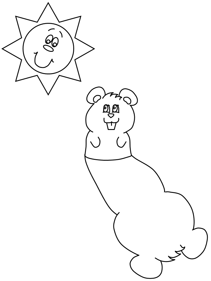 Coloring page: Groundhog (Animals) #10938 - Free Printable Coloring Pages