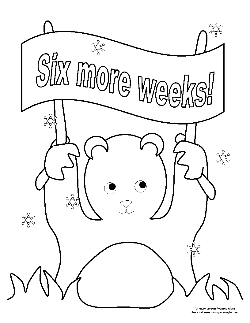 Coloring page: Groundhog (Animals) #10944 - Free Printable Coloring Pages