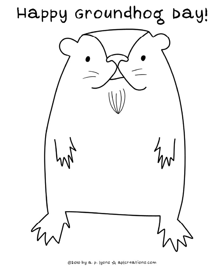 Coloring page: Groundhog (Animals) #10950 - Free Printable Coloring Pages