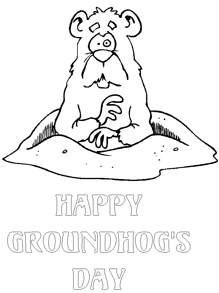 Coloring page: Groundhog (Animals) #10952 - Free Printable Coloring Pages