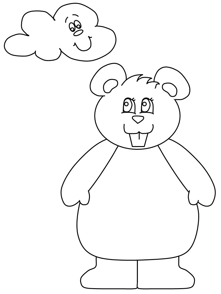 Coloring page: Groundhog (Animals) #10969 - Free Printable Coloring Pages